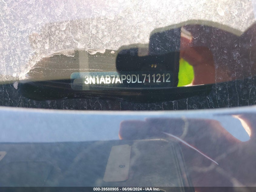 2013 Nissan Sentra Sv VIN: 3N1AB7AP9DL711212 Lot: 39588905