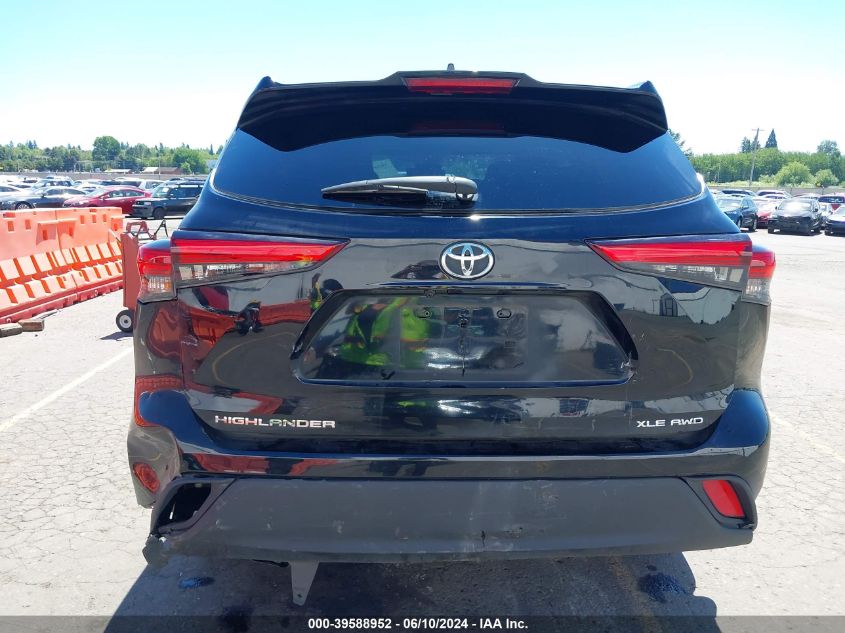 2020 Toyota Highlander Xle VIN: 5TDHZRBH5LS517764 Lot: 39588952