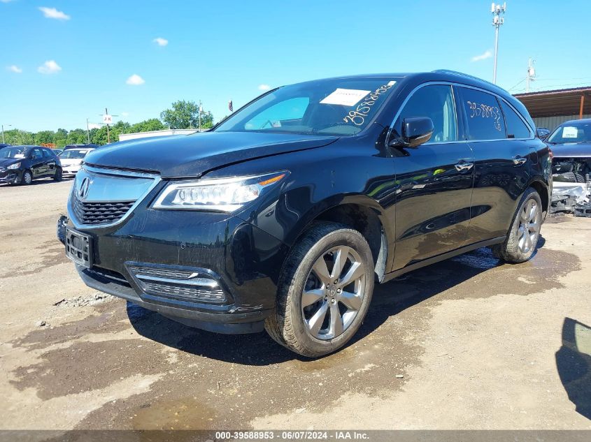 2014 Acura Mdx Advance Pkg W/Entertainment Pkg VIN: 5FRYD4H88EB024904 Lot: 39588953