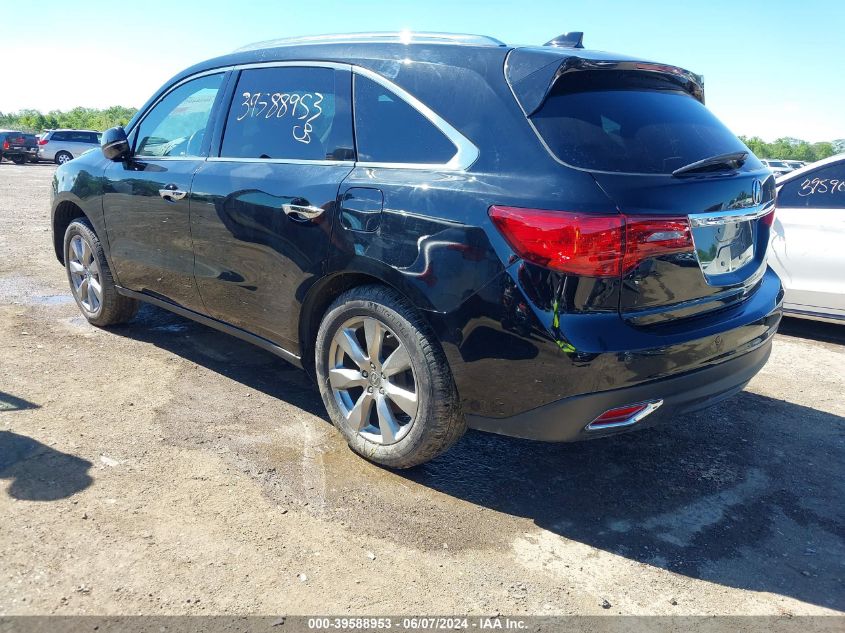 2014 Acura Mdx Advance Pkg W/Entertainment Pkg VIN: 5FRYD4H88EB024904 Lot: 39588953