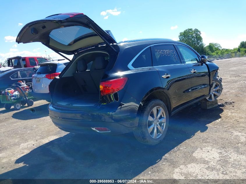 2014 Acura Mdx Advance Pkg W/Entertainment Pkg VIN: 5FRYD4H88EB024904 Lot: 39588953