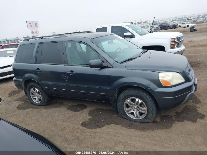 2004 Honda Pilot Ex-L VIN: 2HKYF18604H546998 Lot: 39588976
