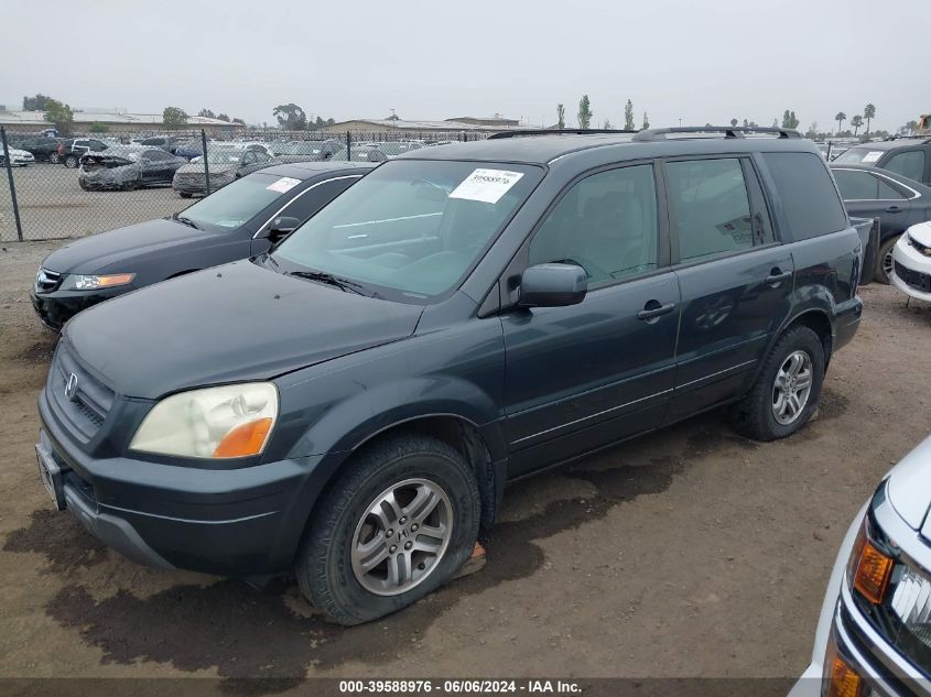 2004 Honda Pilot Ex-L VIN: 2HKYF18604H546998 Lot: 39588976