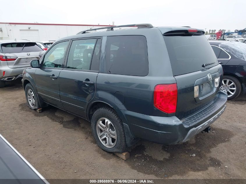 2004 Honda Pilot Ex-L VIN: 2HKYF18604H546998 Lot: 39588976