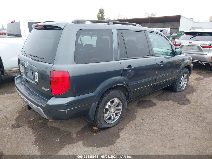 2004 Honda Pilot Ex-L VIN: 2HKYF18604H546998 Lot: 39588976