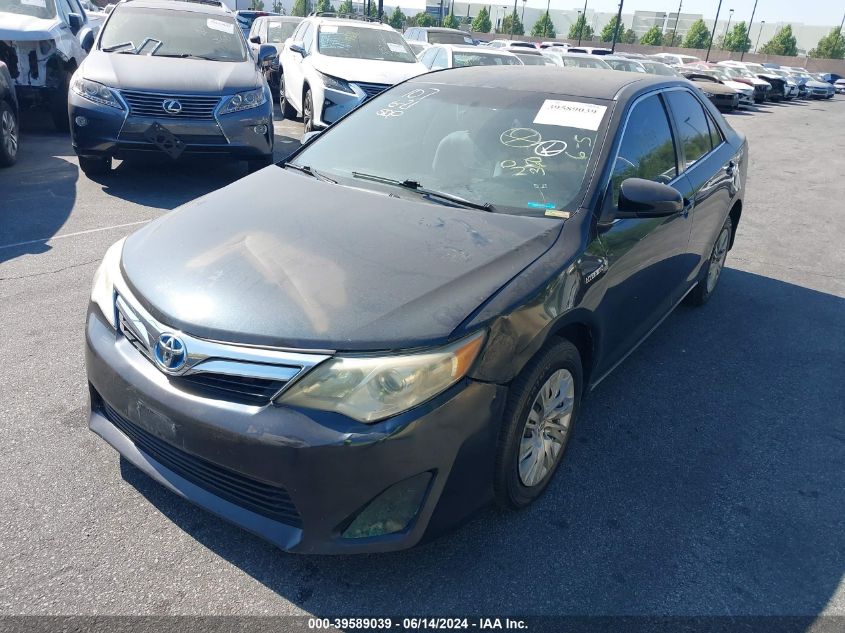 2012 Toyota Camry Hybrid Le VIN: 4T1BD1FK3CU028735 Lot: 39589039