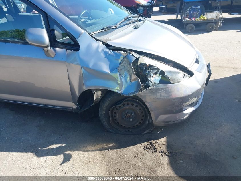 2007 Honda Fit VIN: JHMGD37467S021669 Lot: 39589046