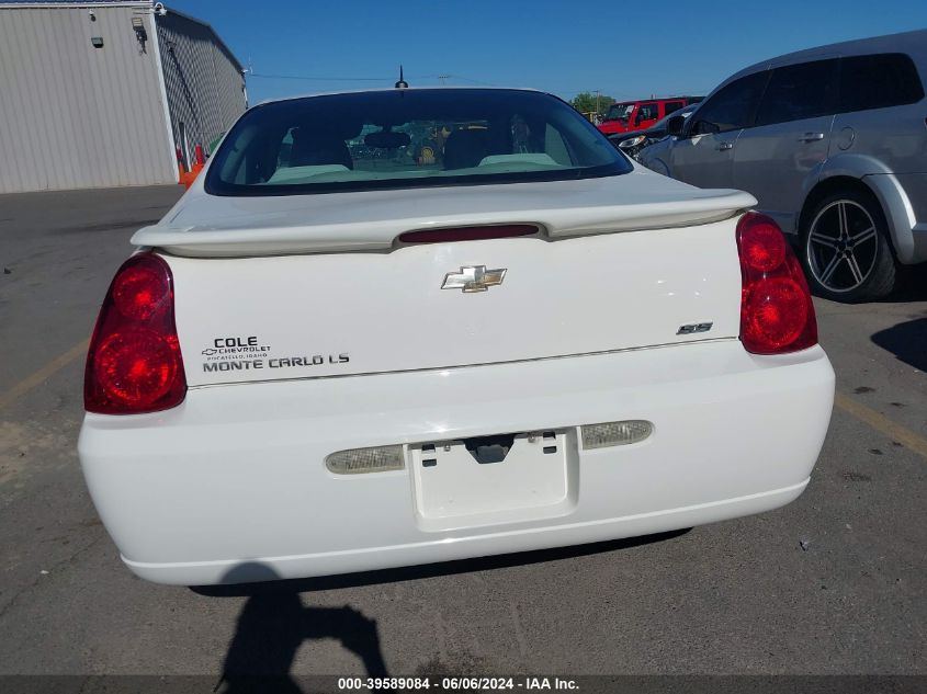 2007 Chevrolet Monte Carlo Ls VIN: 2G1WJ15K279100021 Lot: 39589084