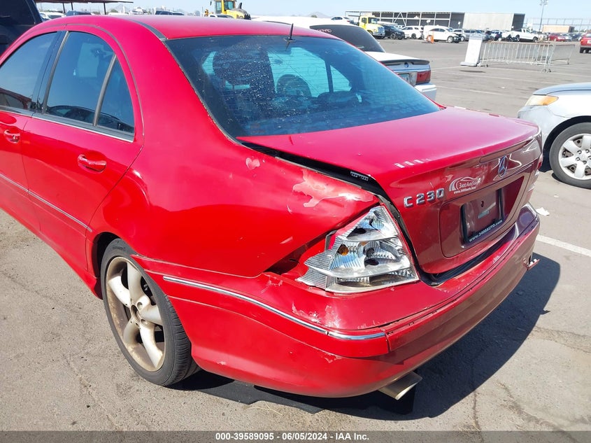 2006 Mercedes-Benz C 230 Sport VIN: WDBRF52H26A880562 Lot: 39589095