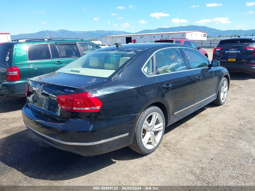 2014 Volkswagen Passat 2.0L Tdi Se VIN: 1VWBN7A3XEC043601 Lot: 39589120