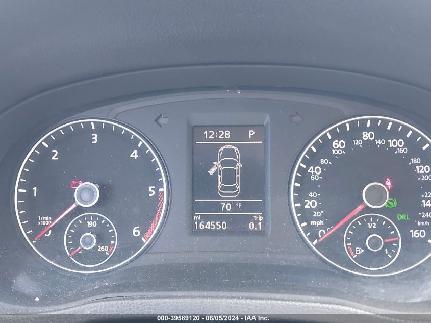 2014 Volkswagen Passat 2.0L Tdi Se VIN: 1VWBN7A3XEC043601 Lot: 39589120