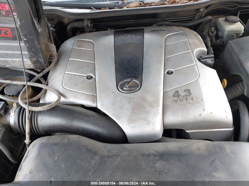 2004 Lexus Ls 430 VIN: JTHBN36F240161798 Lot: 39589154