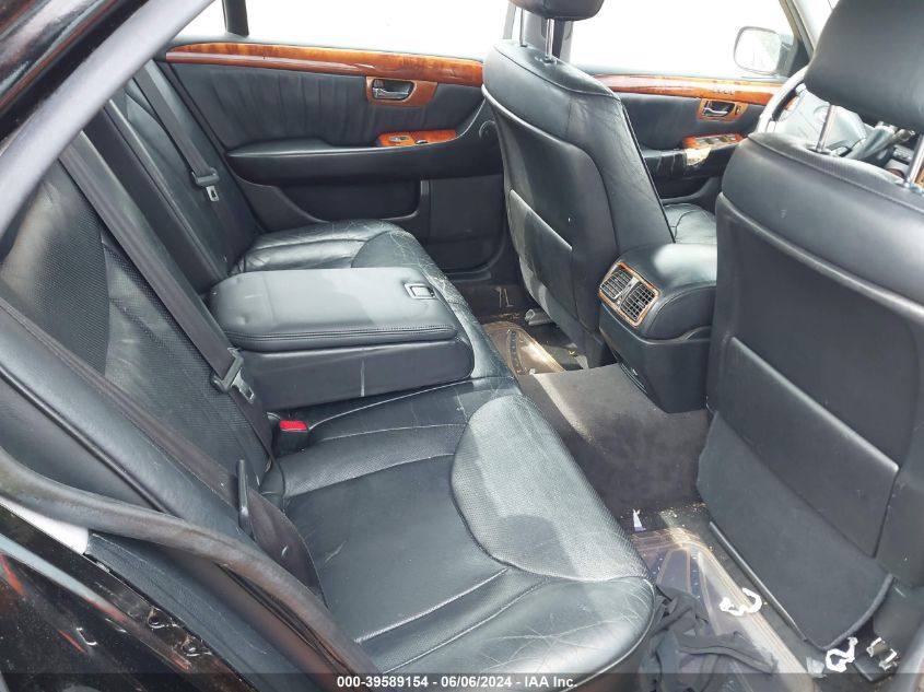 2004 Lexus Ls 430 VIN: JTHBN36F240161798 Lot: 39589154