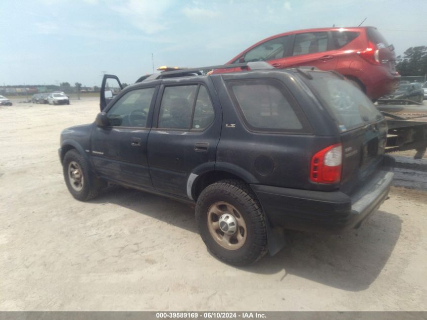 2000 Isuzu Rodeo Ls/Lse/S 3.2L VIN: 4S2CK58W5Y4338967 Lot: 39589169