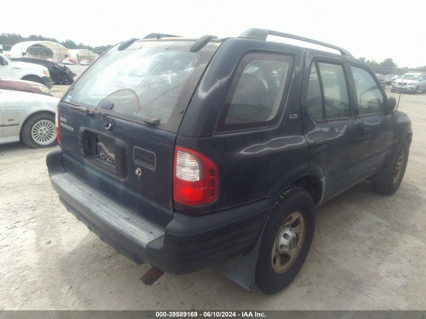 2000 Isuzu Rodeo Ls/Lse/S 3.2L VIN: 4S2CK58W5Y4338967 Lot: 39589169