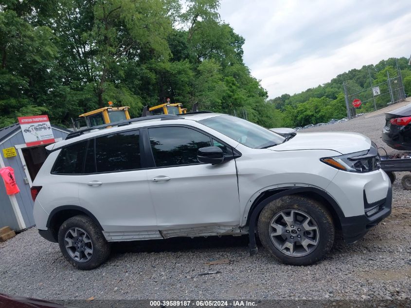 2023 Honda Passport Awd Trailsport VIN: 5FNYF8H62PB023056 Lot: 39589187