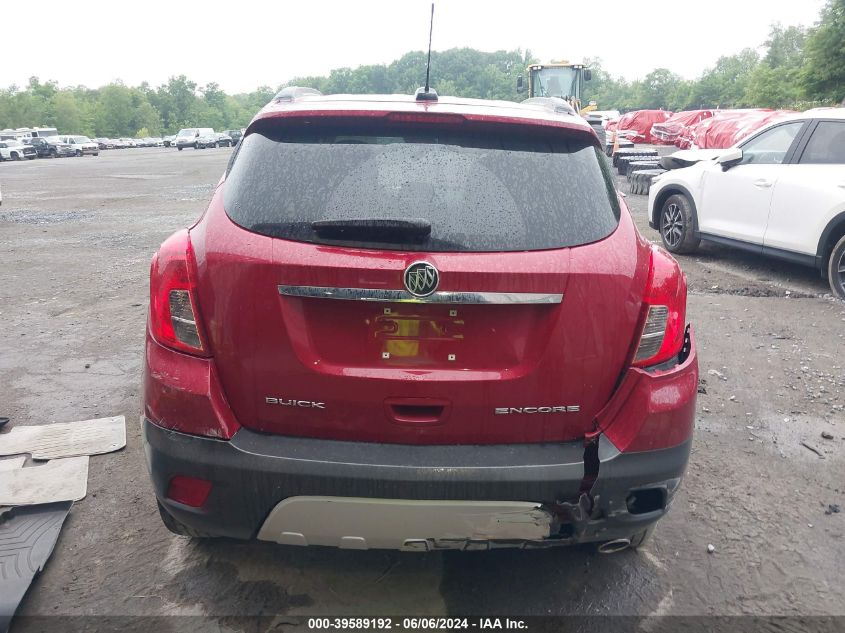 2016 Buick Encore Convenience VIN: KL4CJBSB8GB702872 Lot: 39589192