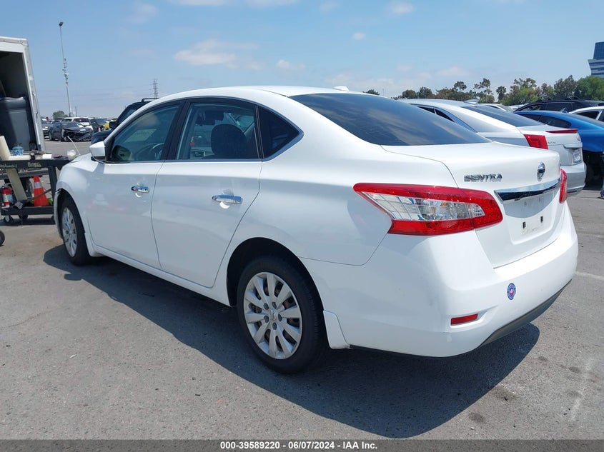2015 Nissan Sentra Sv VIN: 3N1AB7AP8FL696995 Lot: 39589220