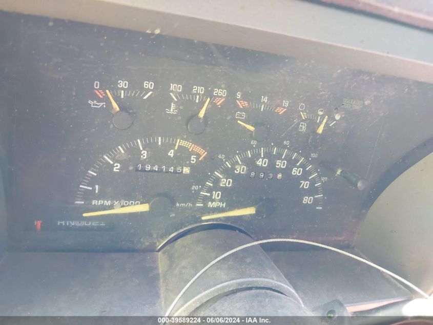 1993 Chevrolet Gmt-400 C1500 VIN: 2GCEC19K9P1195148 Lot: 39589224