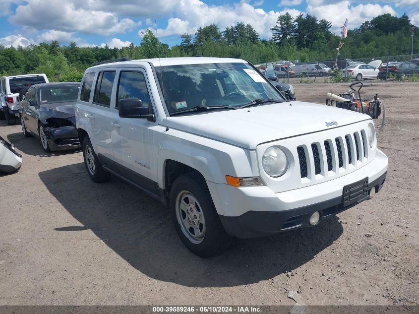 2014 Jeep Patriot Sport VIN: 1C4NJPBA3ED729627 Lot: 39589246