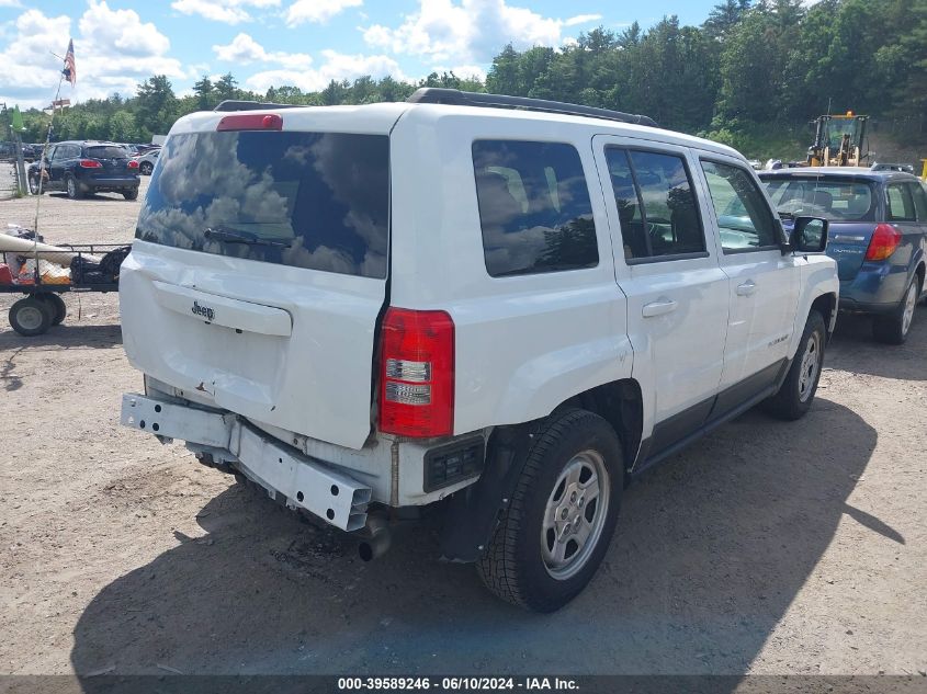 2014 Jeep Patriot Sport VIN: 1C4NJPBA3ED729627 Lot: 39589246