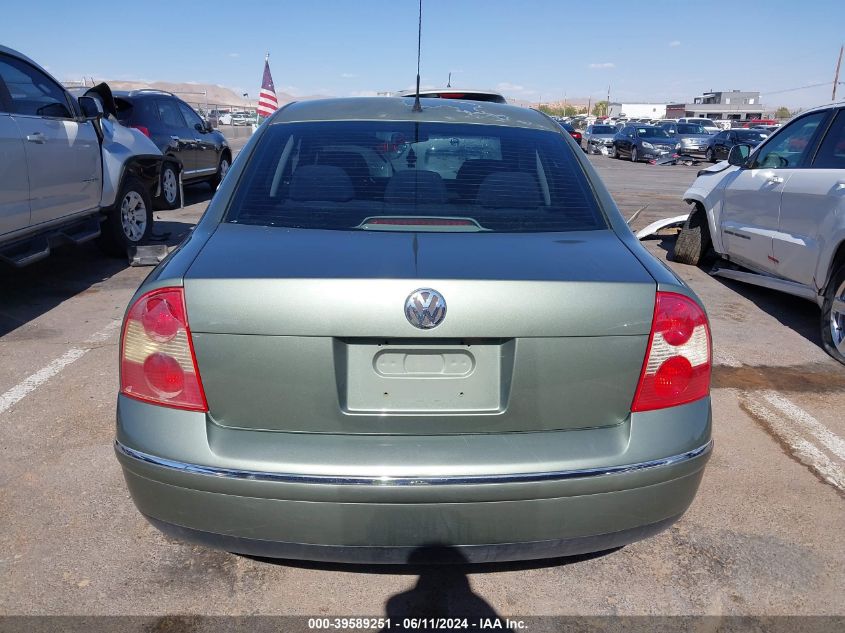 2003 Volkswagen Passat Gls V6 VIN: WVWPH63B23P274061 Lot: 39589251