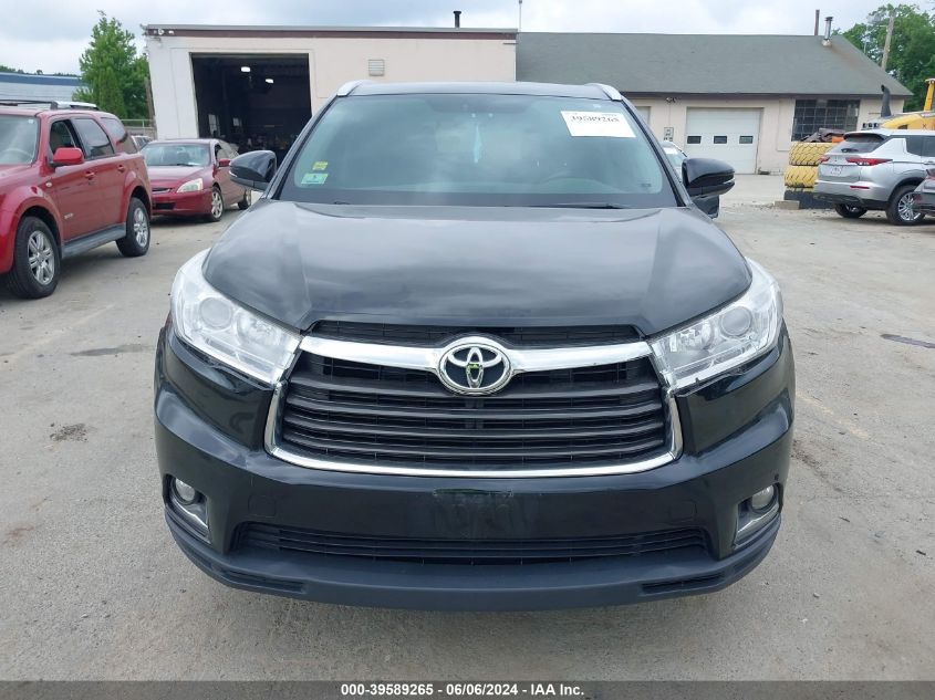 2015 TOYOTA HIGHLANDER LIMITED V6 - 5TDDKRFH2FS200784