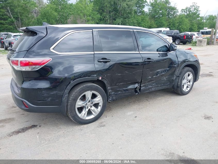 2015 TOYOTA HIGHLANDER LIMITED V6 - 5TDDKRFH2FS200784