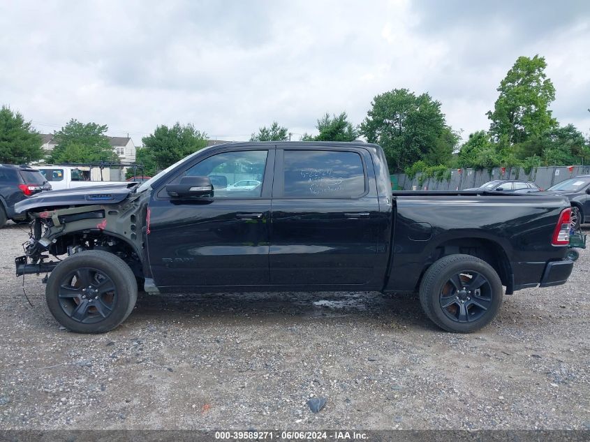 2022 Ram 1500 Big Horn 4X4 5'7 Box VIN: 1C6RRFFG3NN341124 Lot: 39589271