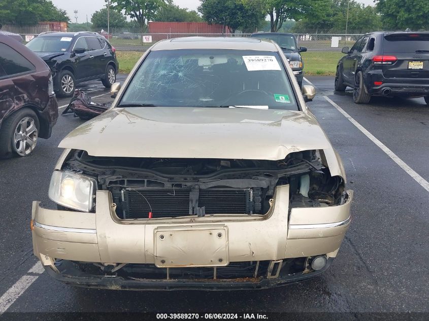 2001 Volkswagen Passat Gls VIN: WVWPD63B91P292811 Lot: 39589270