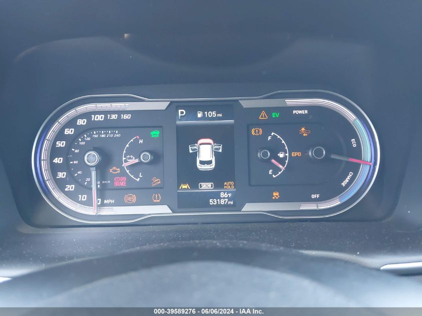 2022 Hyundai Tucson Hybrid Blue VIN: KM8JBCA14NU025728 Lot: 39589276