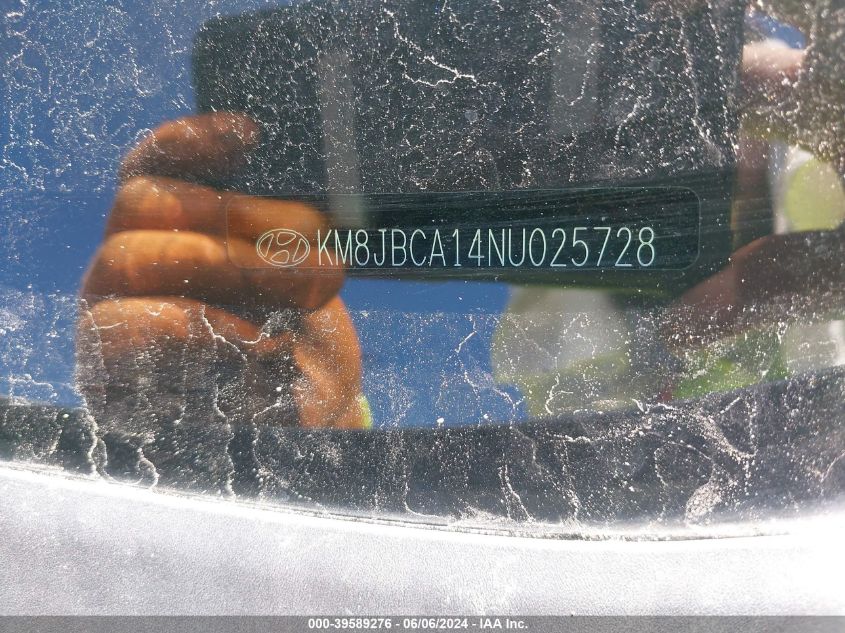 2022 Hyundai Tucson Hybrid Blue VIN: KM8JBCA14NU025728 Lot: 39589276