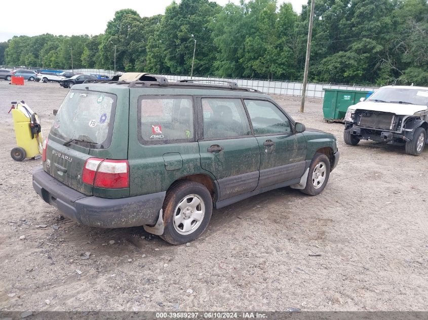 2002 Subaru Forester L VIN: JF1SF63502H718644 Lot: 39589297