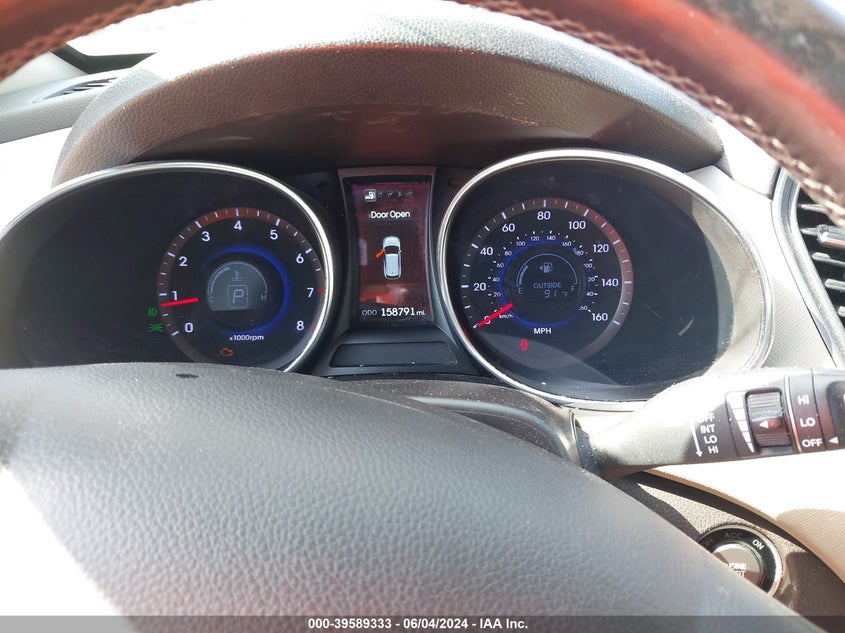 2013 Hyundai Santa Fe Sport VIN: 5XYZU3LBXDG102545 Lot: 39589333