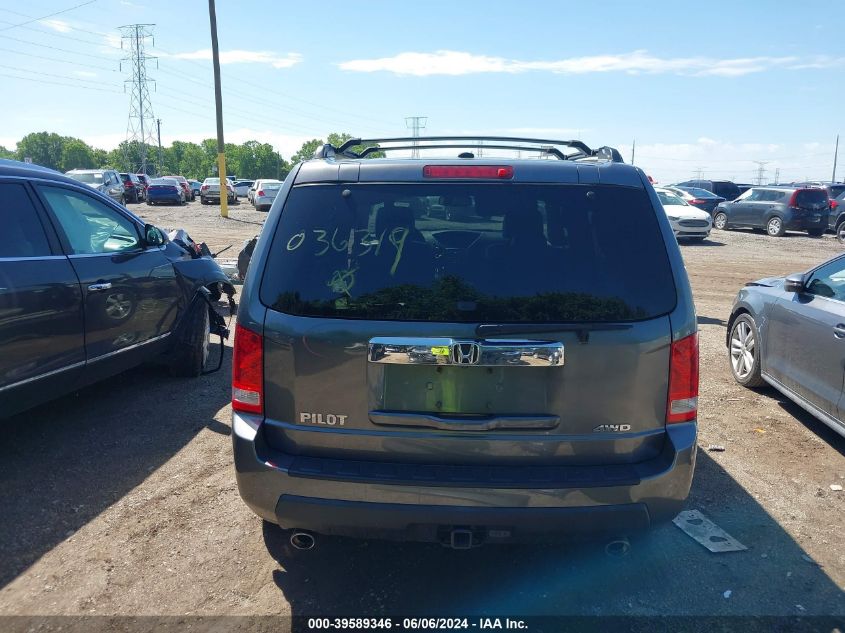 2011 Honda Pilot Ex-L VIN: 5FNYF4H56BB036319 Lot: 39589346