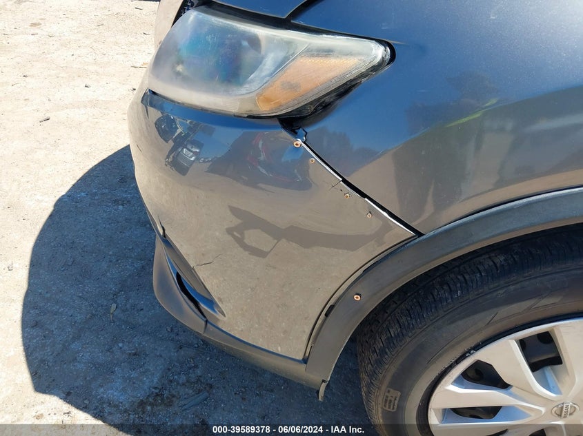 2016 Nissan Rogue S VIN: KNMAT2MV2GP596890 Lot: 39589378
