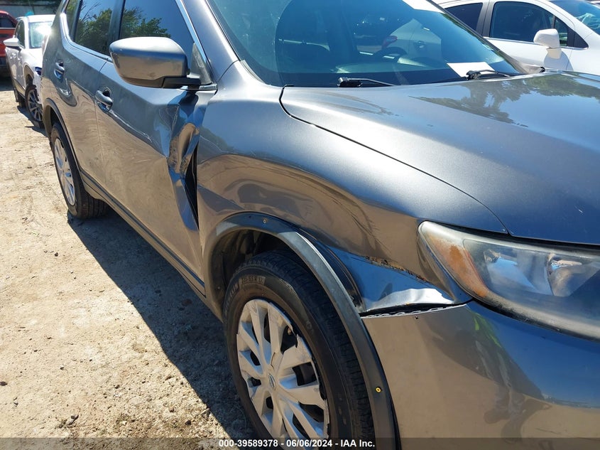 2016 Nissan Rogue S VIN: KNMAT2MV2GP596890 Lot: 39589378