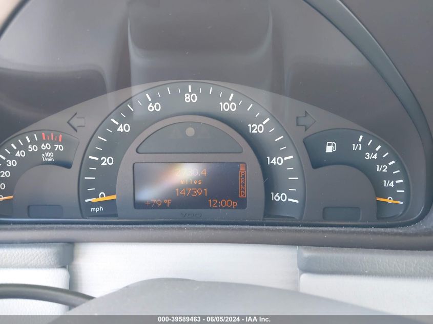 2002 Mercedes-Benz C 240 VIN: WDBRF61J02F255407 Lot: 39589463