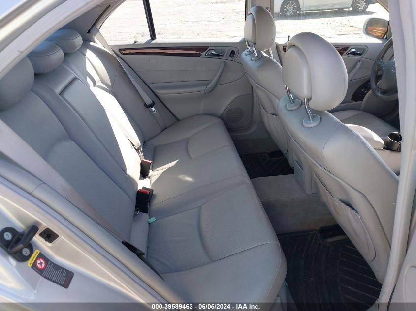 2002 Mercedes-Benz C 240 VIN: WDBRF61J02F255407 Lot: 39589463