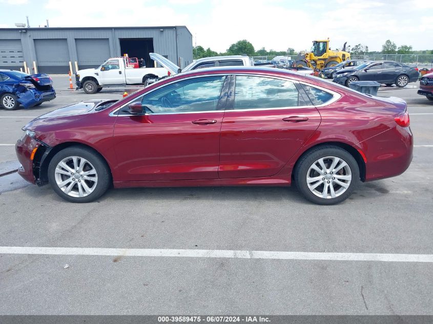 2016 Chrysler 200 Limited VIN: 1C3CCCAB1GN110241 Lot: 39589475