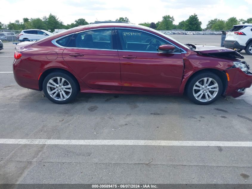 2016 Chrysler 200 Limited VIN: 1C3CCCAB1GN110241 Lot: 39589475