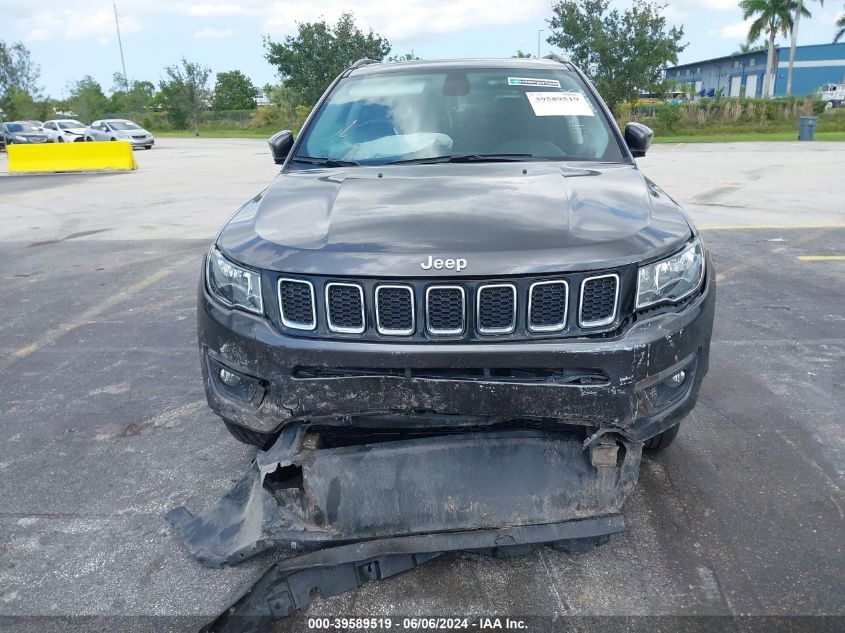 2021 Jeep Compass Latitude Fwd VIN: 3C4NJCBB1MT592245 Lot: 39589519