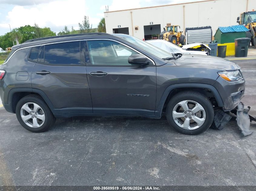 2021 Jeep Compass Latitude Fwd VIN: 3C4NJCBB1MT592245 Lot: 39589519