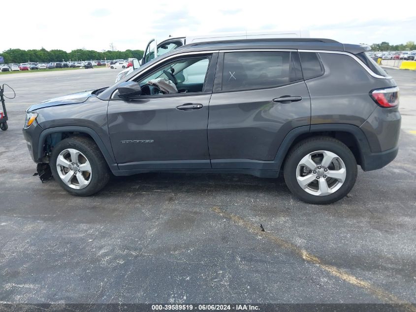 2021 Jeep Compass Latitude Fwd VIN: 3C4NJCBB1MT592245 Lot: 39589519