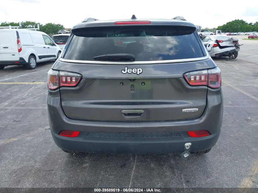 2021 Jeep Compass Latitude Fwd VIN: 3C4NJCBB1MT592245 Lot: 39589519