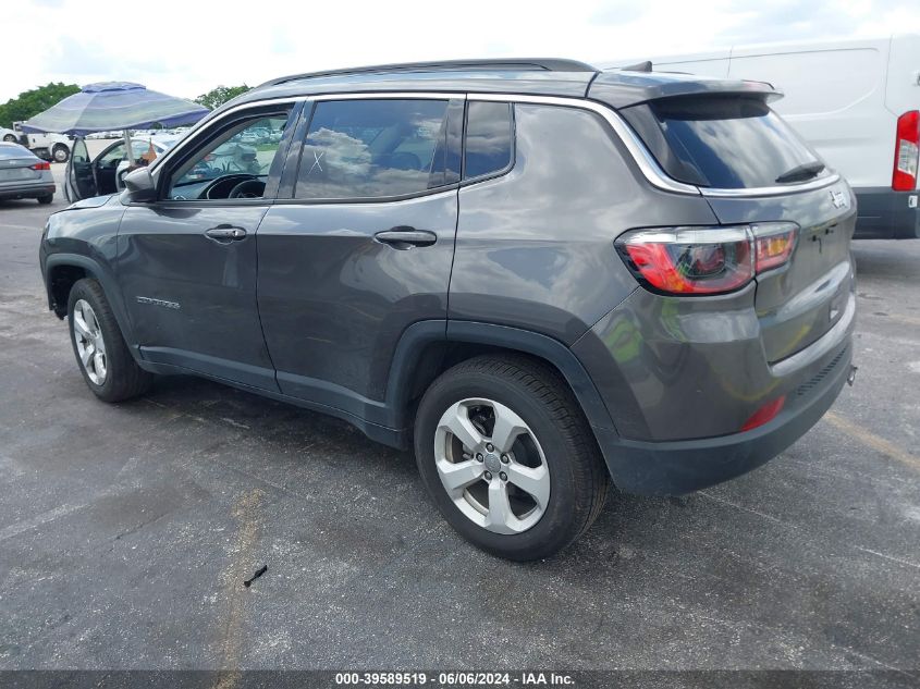 2021 Jeep Compass Latitude Fwd VIN: 3C4NJCBB1MT592245 Lot: 39589519