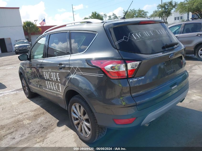 2017 Ford Escape Titanium VIN: 1FMCU0JD3HUA09942 Lot: 39589520