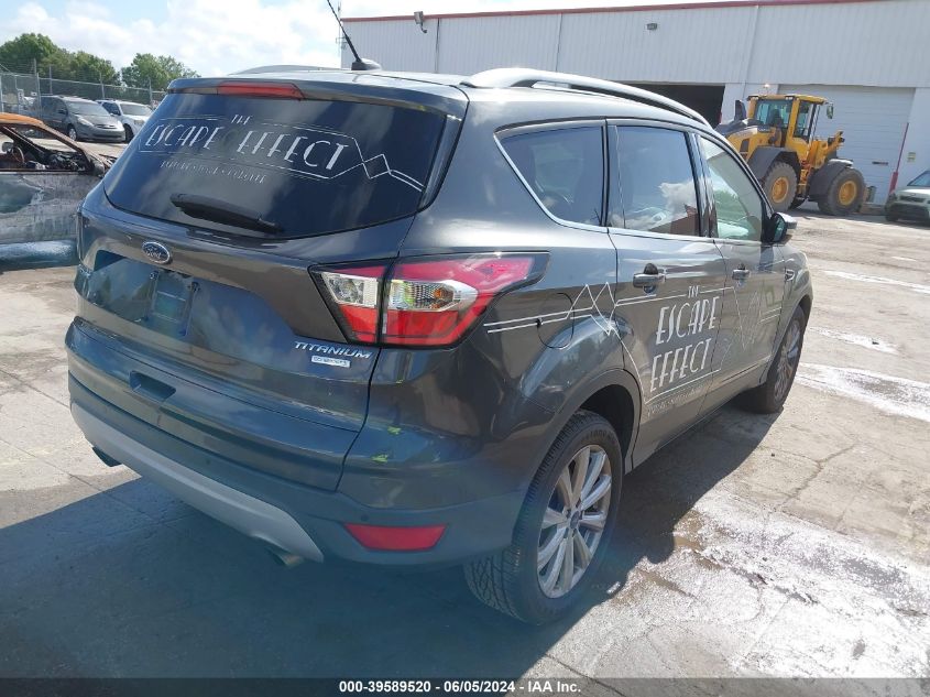 2017 Ford Escape Titanium VIN: 1FMCU0JD3HUA09942 Lot: 39589520