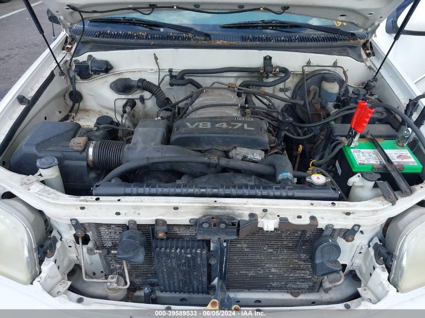 2001 Toyota Tundra Ltd V8 VIN: 5TBBT48121S210336 Lot: 39589533