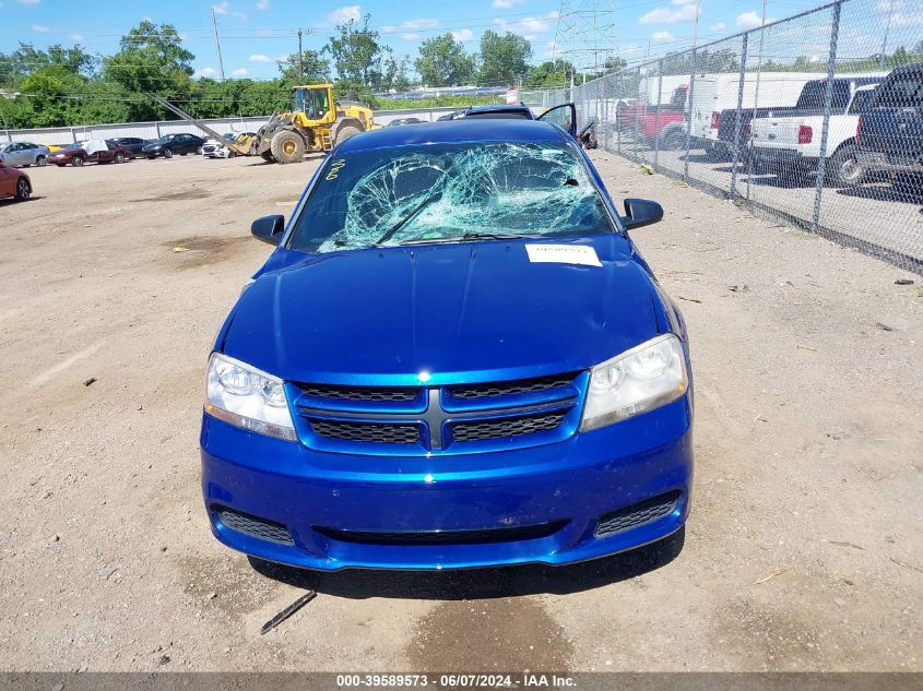 2014 Dodge Avenger Se VIN: 1C3CDZAGXEN165599 Lot: 39589573